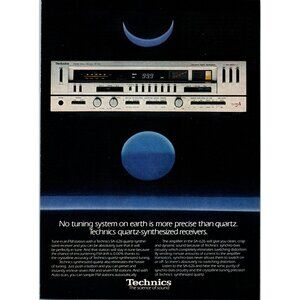 1981 Technics SA-626 Stereo Receiver Vintage Print Ad Audiophile Wall Art 80s